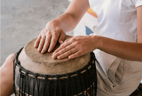 Drum­ming at the ibz
