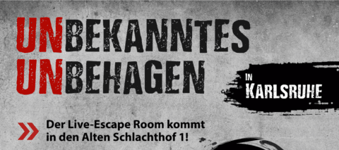 UNbe­kann­tes UNbe­ha­gen, Live Escape Room kostenlos